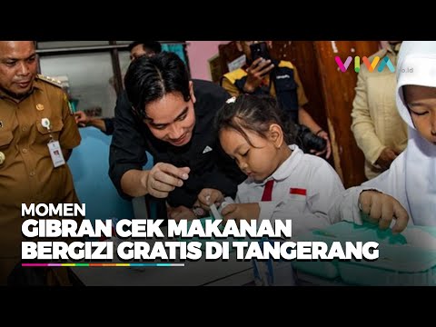 Gibran Intip Makanan Bergizi Gratis di SD Kota Tangerang, Ini Menunya...