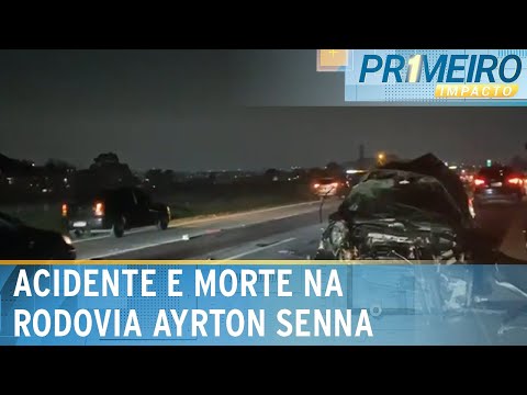 Carro capota e um morre em grave acidente na Rodovia Ayrton Senna | Primeiro Impacto (30/09/24)