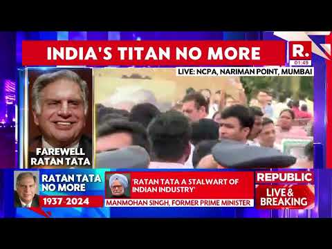 Breaking News: Ravi Shashtri Pays Tribute To Ratan Tata | NPCA Lawns | Nariman Point