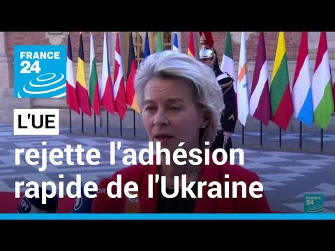 L'UE en sommet à Versailles exclut une adhésion rapide de l'Ukraine • FRANCE 24