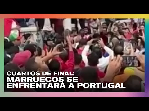 Banderazo de Marruecos en Souq Waqif - Se enfrentará Vs Portugal | Fútbol en #UrbanaPlayClub