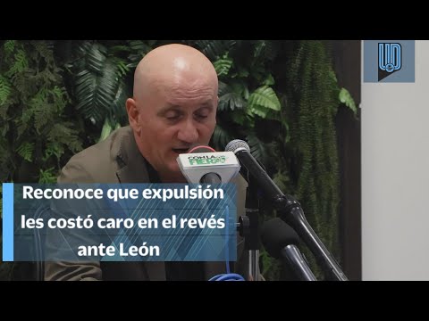 Reconoce Pablo Repetto que expulsión les afectó en el partido ante León