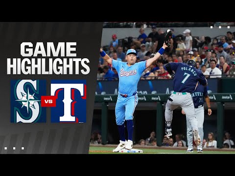 Mariners vs. Rangers Game Highlights (9/22/24) | MLB Highlights