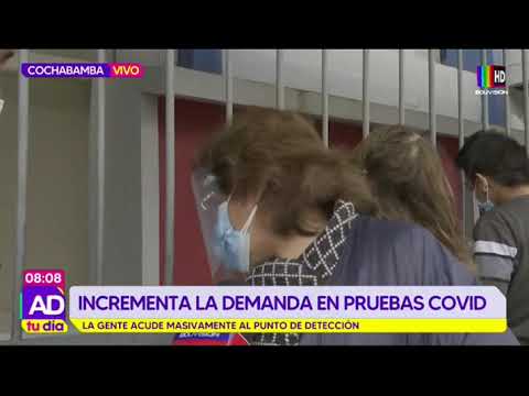 Incrementan la demanda de pruebas Covid-19 en Cochabamba