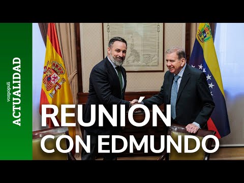 Santiago Abascal mantiene un encuentro con Edmundo González en el Congreso