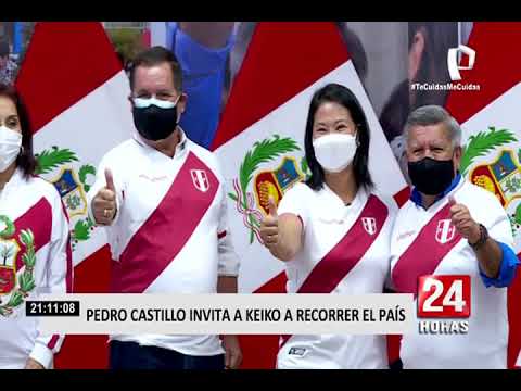 Segunda Vuelta: Pedro Castillo invitó a Keiko Fujimori a recorrer el país