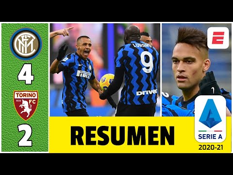 Inter 4-2 Torino. Doblete de Lukaku y goles de Alexis Sánchez y Lautaro para la remontada | Serie A