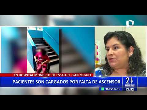 San Miguel: Hospital de emergencia no cuenta con ascensor para pacientes en silla de ruedas (2/2)