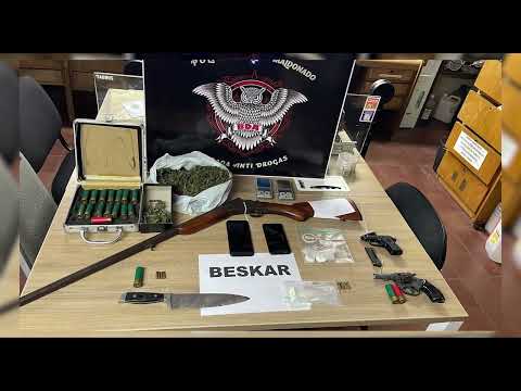 Operación “Beskar” finaliza con armas de fuego y drogas incautadas en Maldonado.
