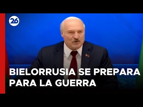 Bielorrusia se está preparando para la guerra, advierte Alexandr Lukashenko