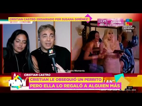 Cristian Castro MOLESTO con Susana Giménez por REGALAR perrito que le dio | De Primera Mano