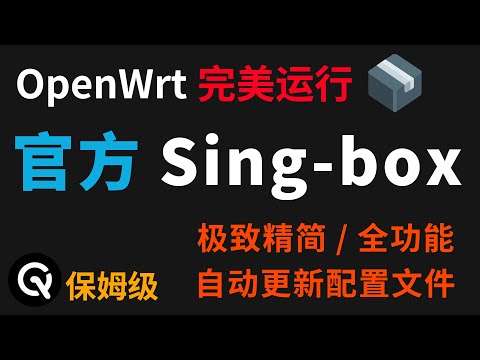 openwrt与Sing-box完美搭配，官方singbox、超越插件的使用体验、解锁全部功能、自动更新配置与订阅