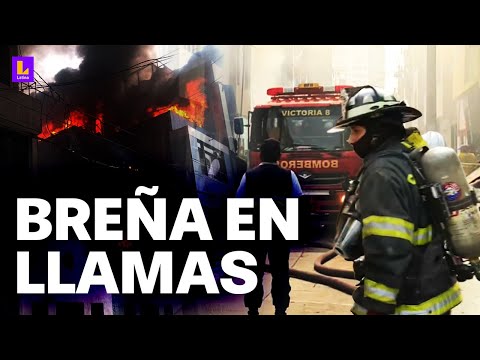 Incendio alarma a vecinos de Breña: Sigue aumentando el humo tóxico