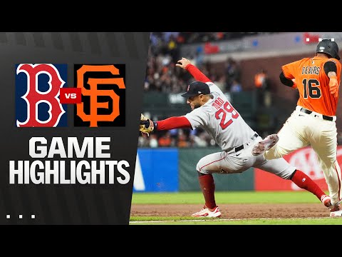 Red Sox vs. Giants Game Highlights (6/20/25) | MLB Highlights