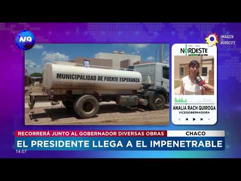 El presidente llega a El Impenetrable - NOTICIERO 9