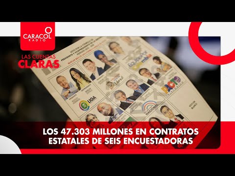 #LasCuentasClaras: Los 47.303 millones en contratos estatales de seis encuestadoras