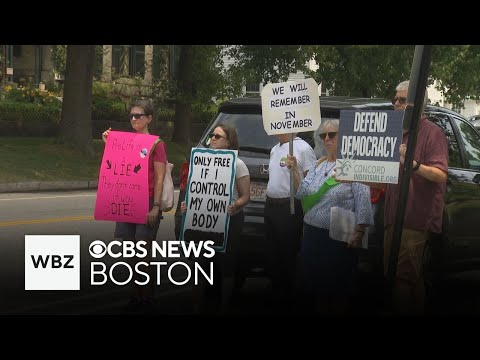 Rally calling for the protection of reproductive rights held in Concord