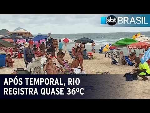 Após temporal, Rio de Janeiro registra quase 36ºC | SBT Brasil (18/01/24)