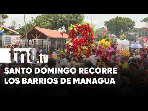 Santo Domingo de Guzmán recorre barrios de Managua - Nicaragua