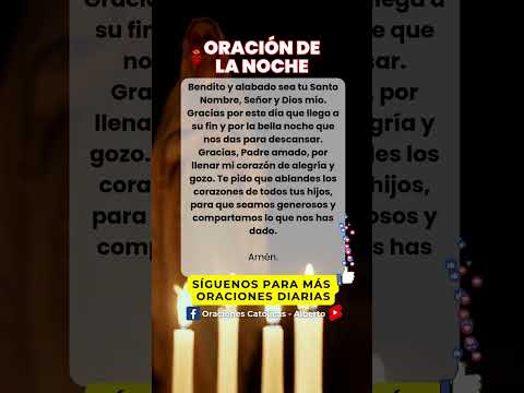 oración de la noche de hoy