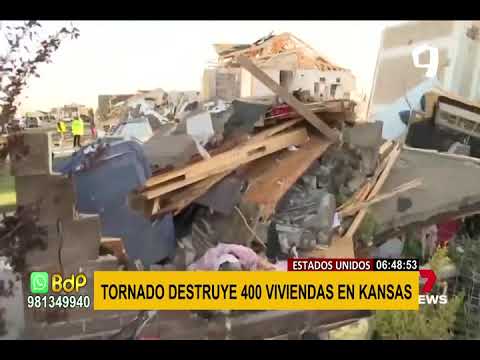 Impactantes imágenes en EE.UU: tornado destruye más de 400 viviendas en Kansas