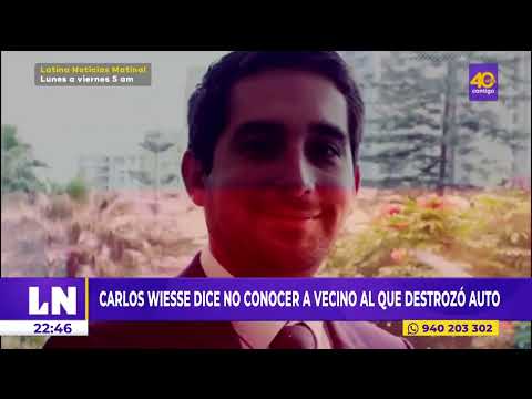 Carlos Wiesse afirma que no conoce a víctima que atacó en edificio de San Isidro