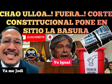CORTE CONSTITUCIONAL BOTA COMO AL PERRO HERNAN ULLOA Y SUS ACÓLITOS DEL CPCCS DE LASSO NOTICIAS RFE