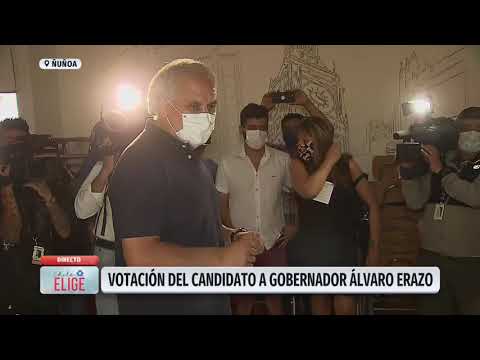 Primarias 2020: Candidato a gobernador Álvaro Erazo votó en Ñuñoa | Chile Elige 2020