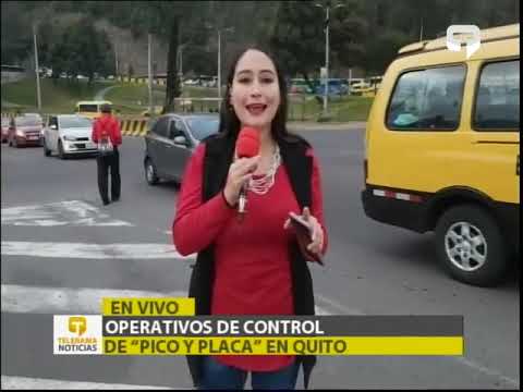 Operativos de control de Pico y Placa en Quito