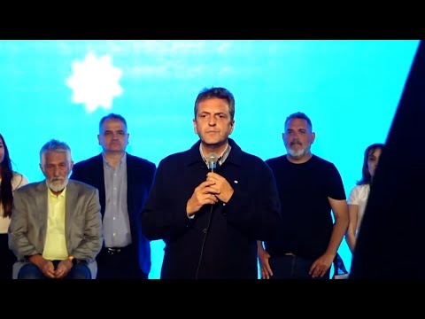 Massa continuó su gira federal en San Luis, en la recta final de campaña