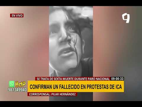 Ica: Confirman el fallecimiento de una persona durante enfrentamientos en la Panamericana Sur
