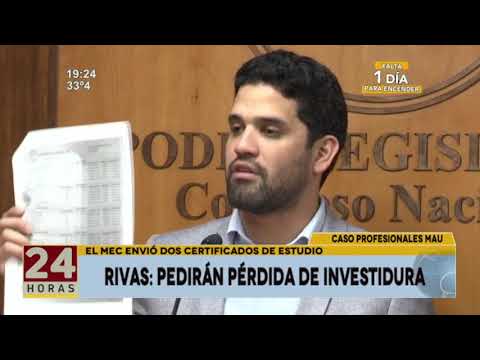 Rivas: Pedirán pérdida de investidura