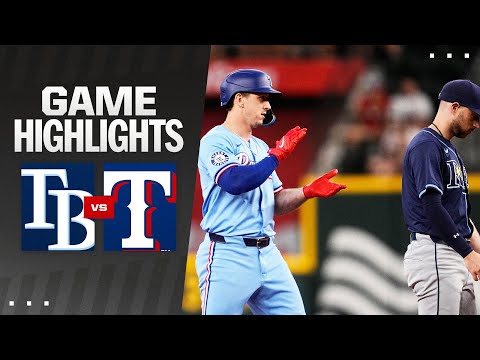 Rays vs. Rangers Game Highlights (7/7/24) | MLB Highlights