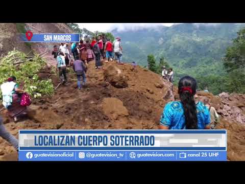 Localizan cuerpo de un hombre que quedó soterrado por derrumbe en Tajumulco, San Marcos