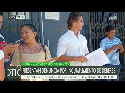 Denuncia  contra del Alcalde Jhonny Fernández
