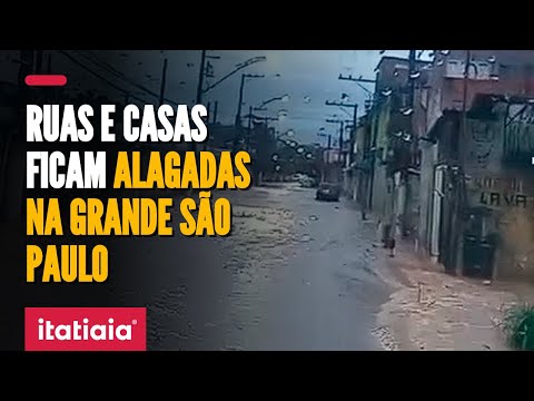 FORTES CHUVAS CAUSAM ALAGAMENTO EM CIDADES DA GRANDE SÃO PAULO