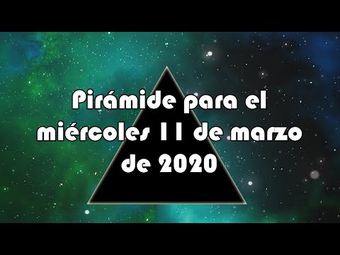 Pirámide para el miércoles 11 de marzo de 2020 - Lotería de Panamá