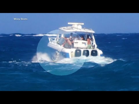 Boaters in South Florida seen dumping trash into ocean