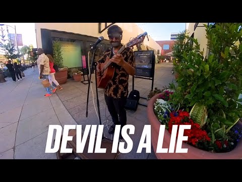 Tommy Richman - DEVIL IS A LIE (Acoustic Cover) Gets Security Called On Me! BUT WE STILL JAM!!