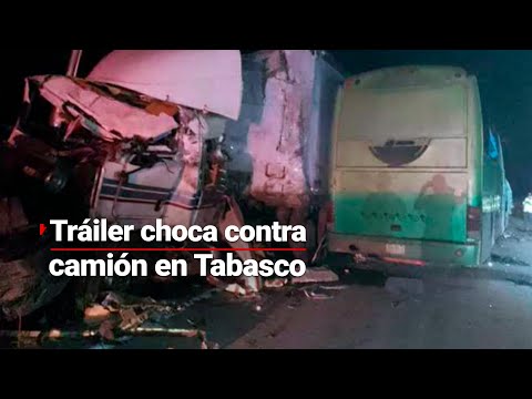 TRAGEDIA EN TABASCO | Accidente de autobús deja ocho personas sin vida en la Villahermosa-Escárcega