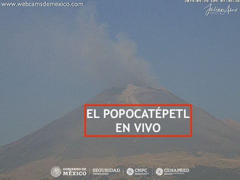 #POPOCATÉPETL | Monitorea 24/7 la actividad de Don Goyo. El #Volcán #EnVivo