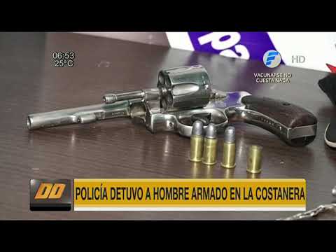 Policía detuvo a joven armado en la Costanera de Asunción