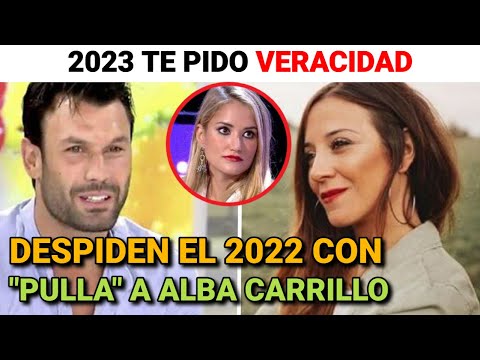 Jorge Perez y Alicia Peña DESPIDEN su 2022 con PULLITA a ALBA CARRILLO