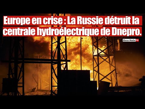 L'armée russe frappe et détruit la plus grande centrale énergétique d`Europe.