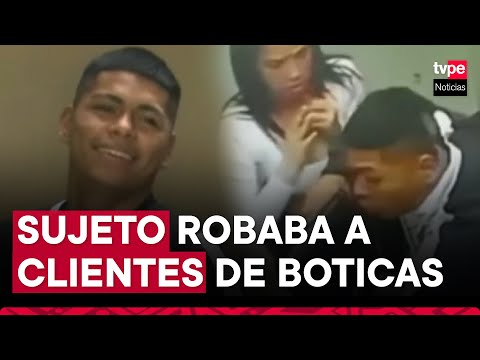 Cae alias ‘Monito’: delincuente robaba a mano armada a clientes de boticas en San Juan de Miraflores