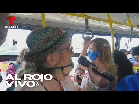 Abuela rapea en los autobuses de Colombia para sobrevivir | Al Rojo Vivo | Telemundo