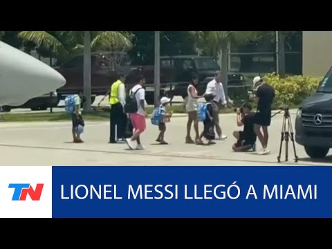 LIONEL MESSI llegó a Estados Unidos junto a su familia: el domingo será presentado en el Inter Miami