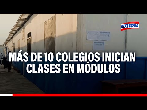 Chiclayo: Más de 10 colegios de la UGEL inician clases en módulos y dos de manera virtual