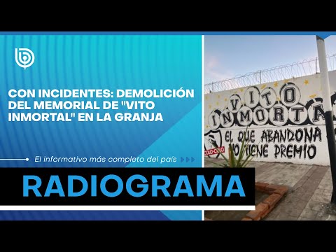 Con incidentes: Demolición del memorial de Vito Inmortal en La Granja