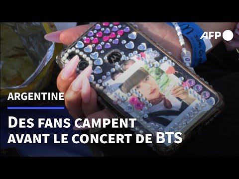 À Buenos Aires, des fans de BTS campent pour voir la superstar Jin | AFP
